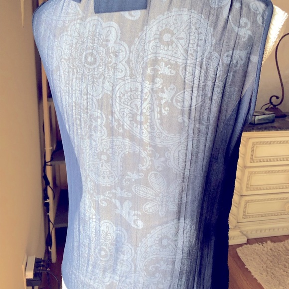 Express beaded navy blue top - Picture 3 of 4